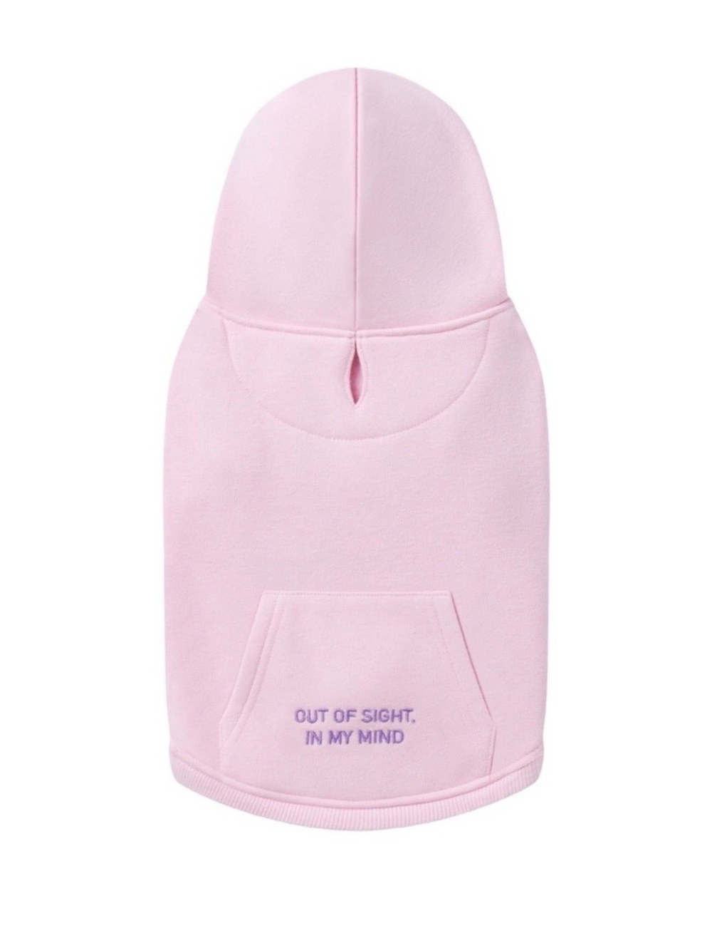 SKIMS Pastel Pink Dog Hoodie with Front Pocket and Hood